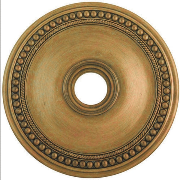 Wingate Hand Painted Antique Gold Leaf Ceiling Medallion