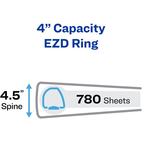 Heavy-Duty View Binder, 4