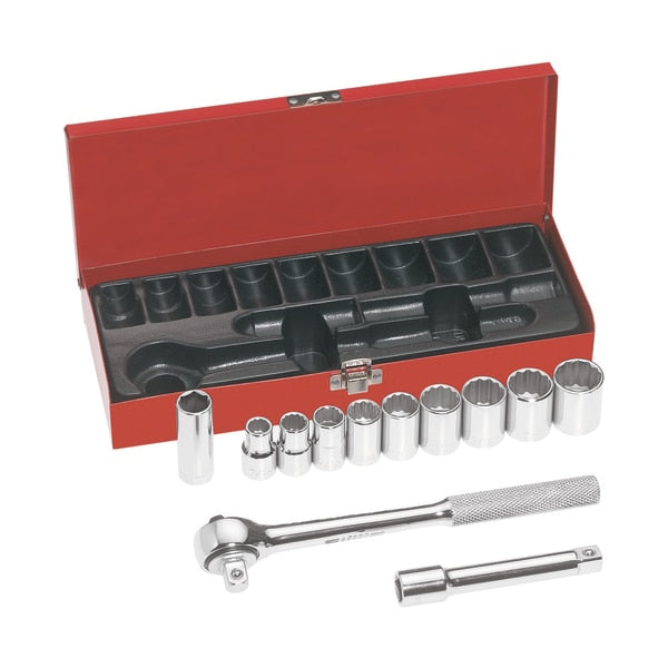 1/2-Inch Drive Socket Wrench Set, 12-Piece