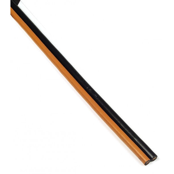 Cable, Bulk, 6 ga., 2 Cond, Blk/Orng, 100 ft.