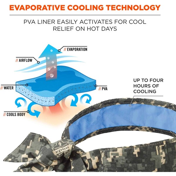 Cooling Tie Bandana, Universal, Camo