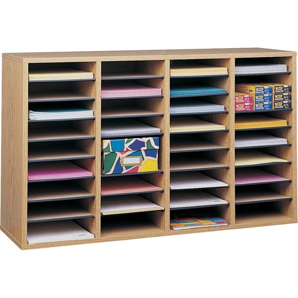 Literature Org, Wood, Adjustable, 36, Oak