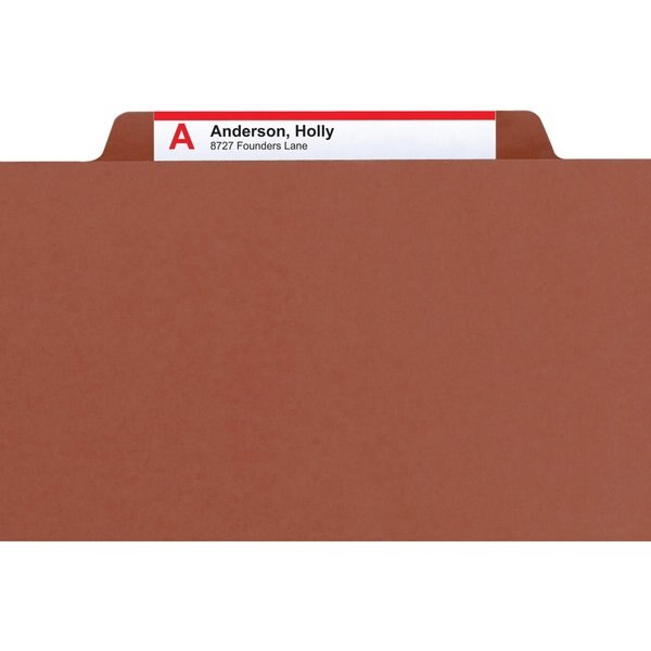 Folder, Classf, Ltr, 3 Div, Rd, PK10