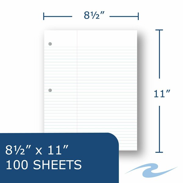 Case of Loose Leaf Law Paper, 100 sht/pk, 8