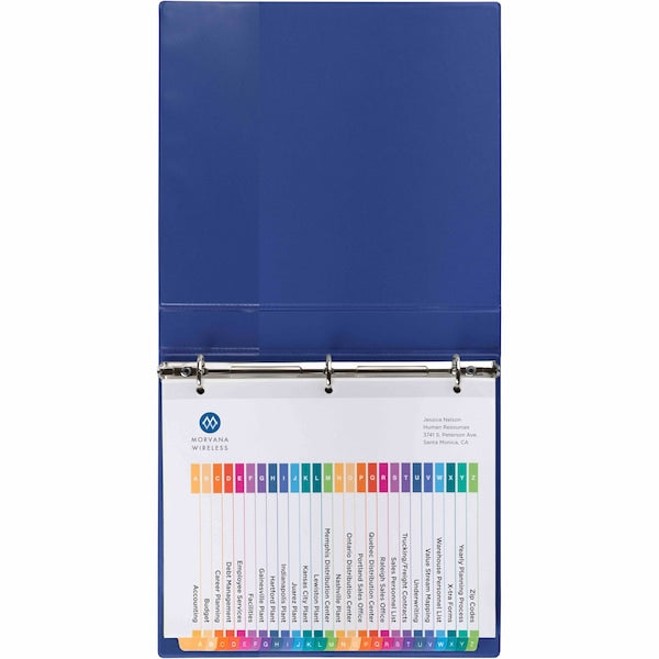 AveryÂ® Ready IndexÂ® Table of Contents Dividers 11125, 26-Tab Set, A-Z