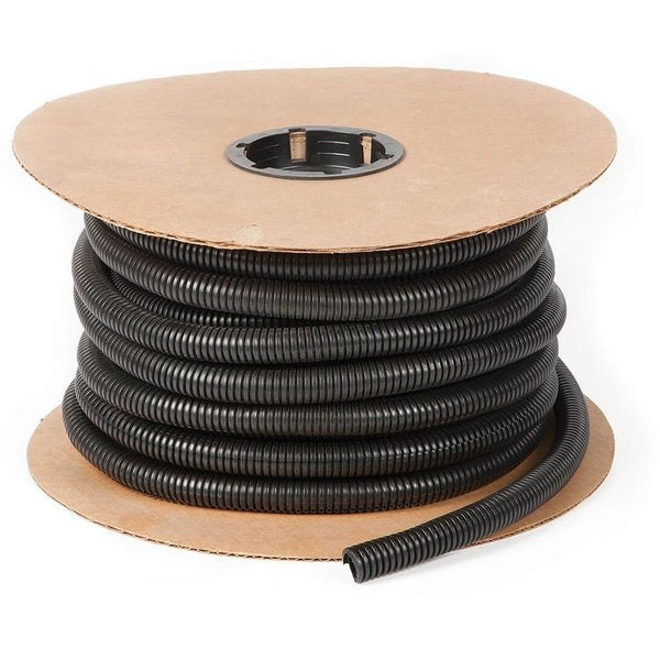 Split Flex Tubing Spool, Black, 1/2