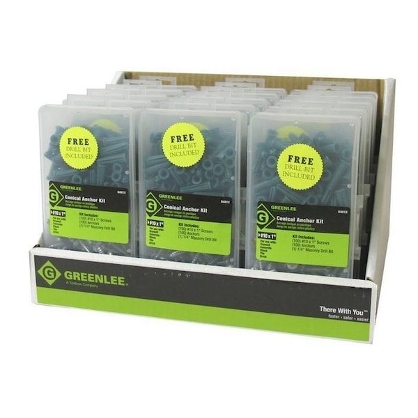 Conical Anchor Kit, #10 x 1