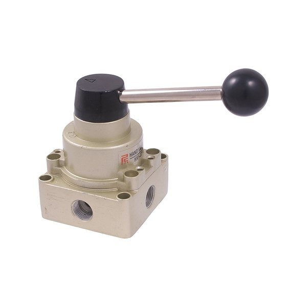 4-Way Hand Operated Rotary Disc Type Valve With 3/8 NPT Inlet