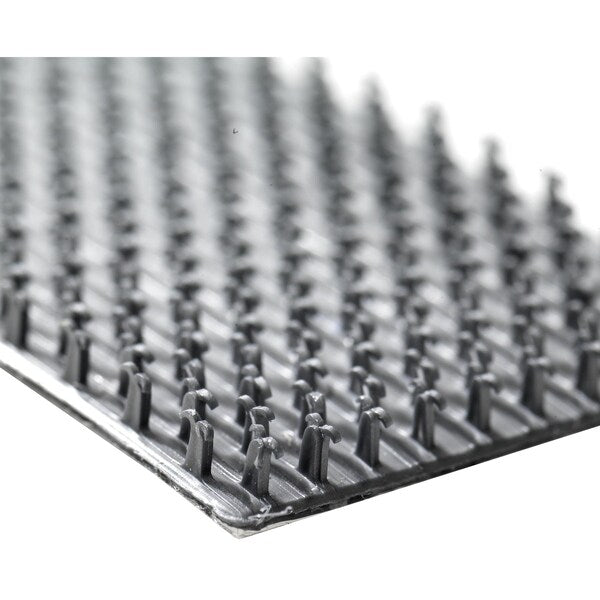 Reclosable Fastener Shapes, Rubber Adhesive, 10 ft, 1 in Wd, Gray