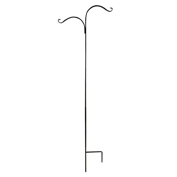 Forged Crook, Double, Black Square Rod, 84