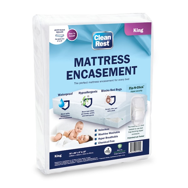 Mattress Encasement, King 78x80x9-18