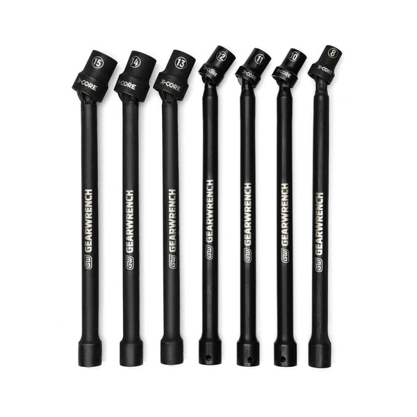 Pinless Socket Extension 7pc Set 3/8
