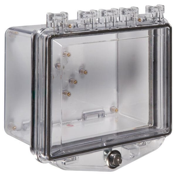 Enclosure, Clear, Ext. Key Lock 5-1/4