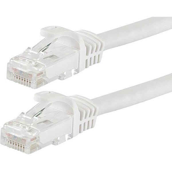 Ethernet Cable, Cat 6, White, 50 ft.
