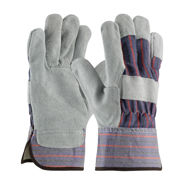 B/C Grade Split Cowhide, Blue, PK12