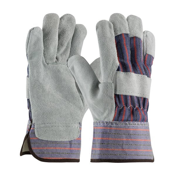 B/C Grade Split Cowhide, Blue, PK12