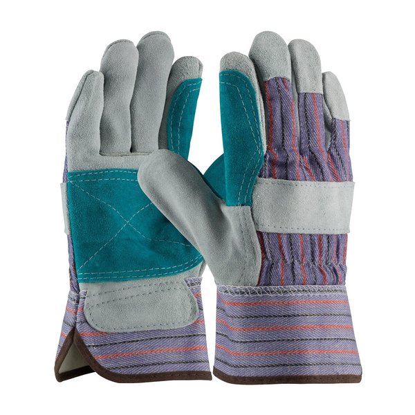 B/C Grade Split Cowhide, Blue, PK12