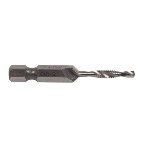 Drill/Tap/Countersink, #6-32 Thread Size, 2 1/32 in Overall Length