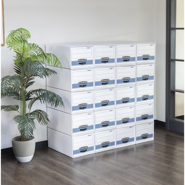 Banker Box, Drawer, Ltr, Wht/Blu, PK6