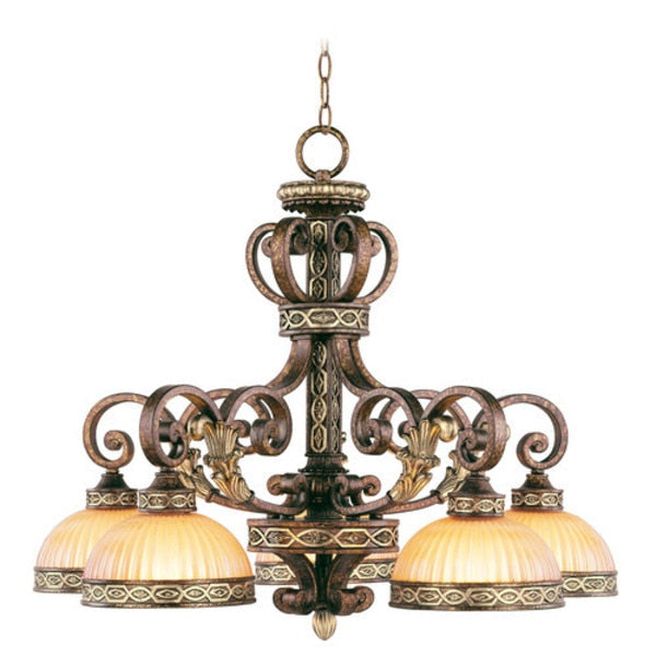 Seville 5 Light Palacial Bronze with Gil