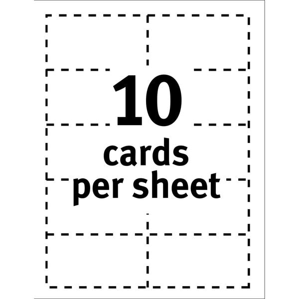 Magnetic Business Cards, Inkjet, Whi, PK30