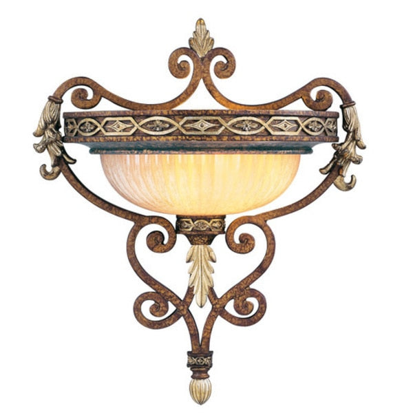 Seville 1 Light Palacial Bronze with Gilded Accents Wall Sconce