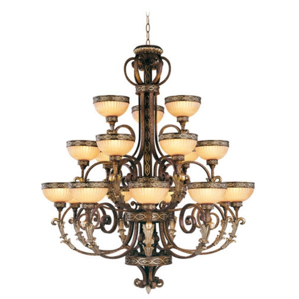Seville 18 Light Palacial Bronze with Gi