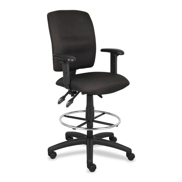 Multi-Function Fabric Drafting Stool W/ Adjustable Arms