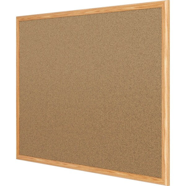 Cork Bulletin Board 3ft.x2ft., Oak Finish Frame