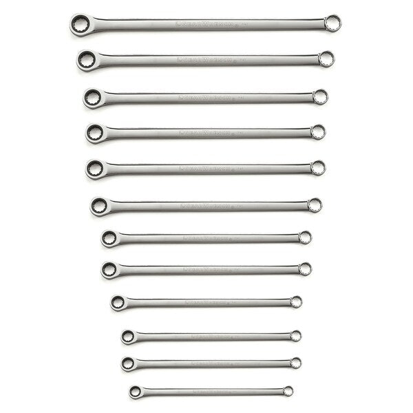 Ratcheting Wrench Set, Metric, 12 pt, 12 PC