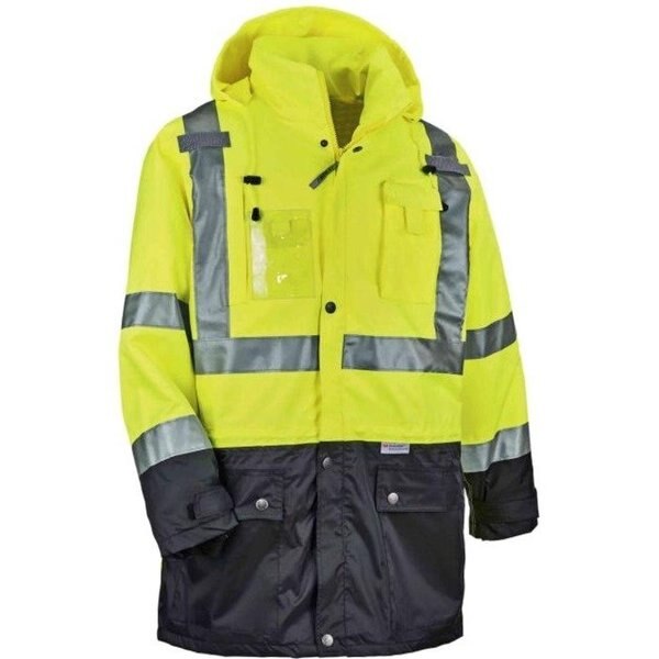 Hi Vis Thermal Jacket Kit, Lime, 4XL