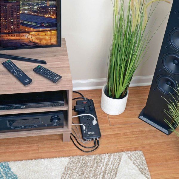 Surge Protector Power Strip 12 Outlet 2 USB Ports Tel/Modem/Coax