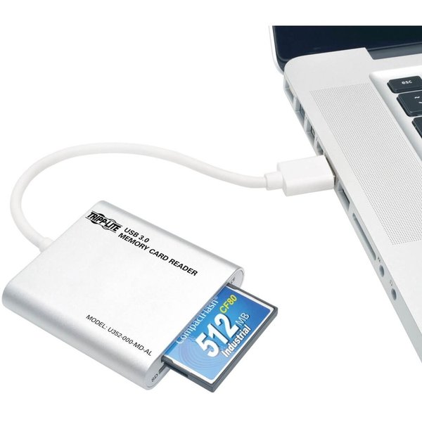 USB 3.0 Memory Media Reader, Aluminum