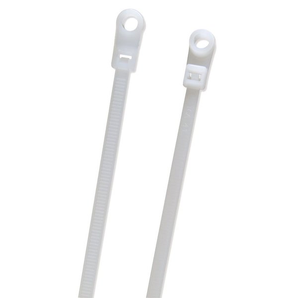 Mounting Tie, White, 7.6