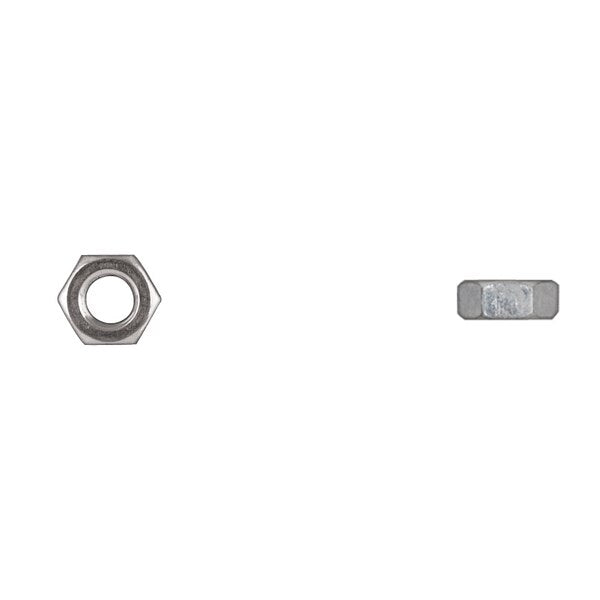 Hex Nut, M5-0.80, Class 8, Bright Zinc Plated