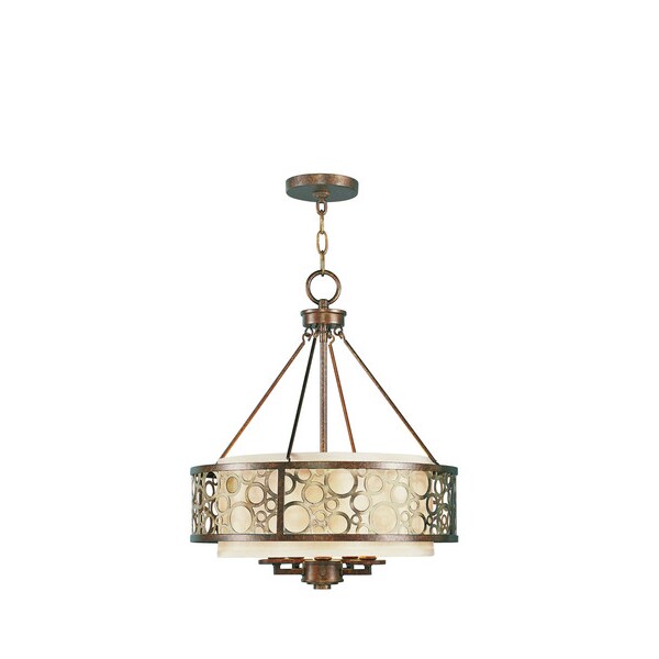 Avalon 5 Light Palacial Bronze with Gilded Accents Chandelier