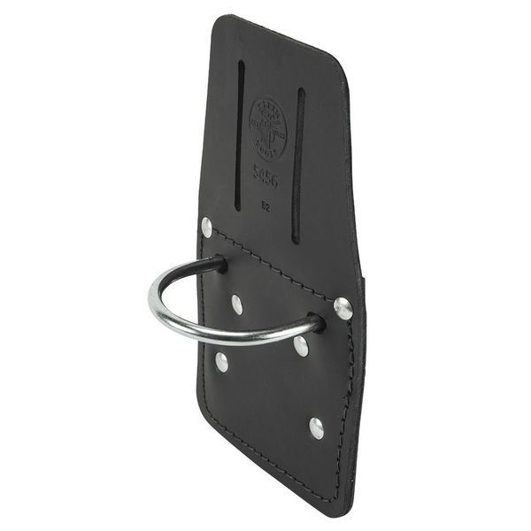 Black Leather Slotted