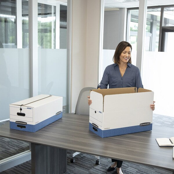 Banker Box, Ltr, String Button, PK12
