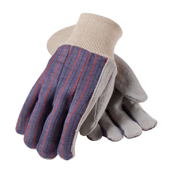 Leather Palm With Knitwrist, Blue, PK12