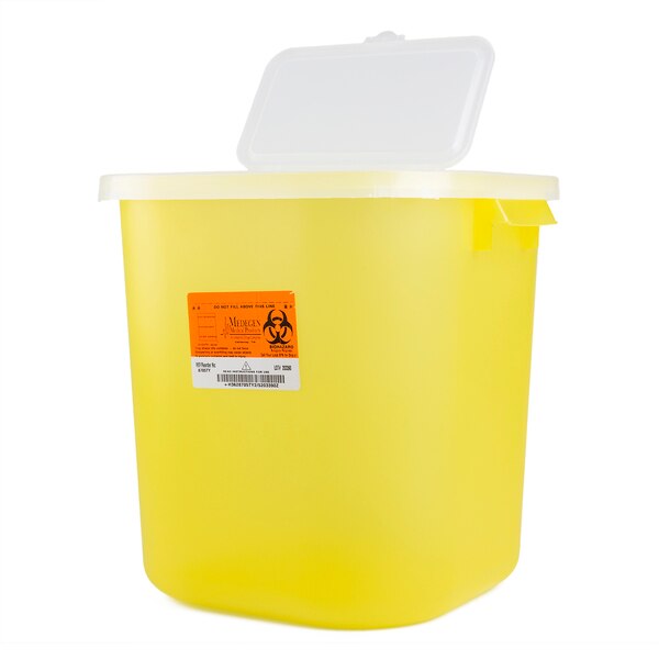 Sharps Container, 8 gal., Yellow, PK10