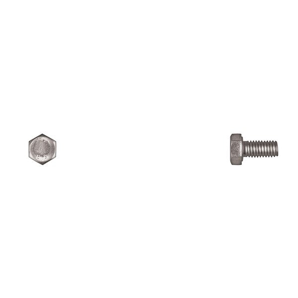 Class 8.8, M5-0.80 Hex Head Cap Screw, Zinc Plated Steel, 10 mm L