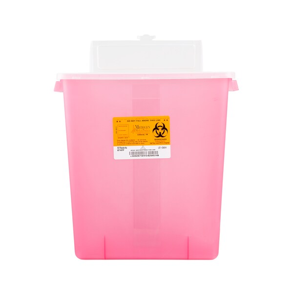 Stckble Cntainr, 3 gal., Trnslcnt Red, PK12
