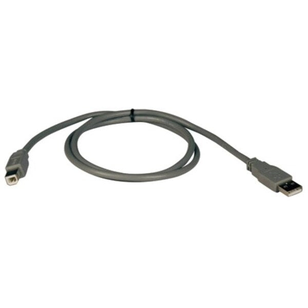 USB 2.0 Cable, Hi-Speed A/B, M/M, 3ft