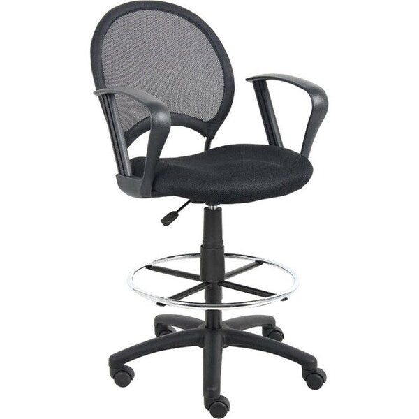 Mesh Drafting Stool W/ Loop Arms