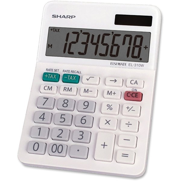 Desktop Calculator, LCD, 8 Display Digits