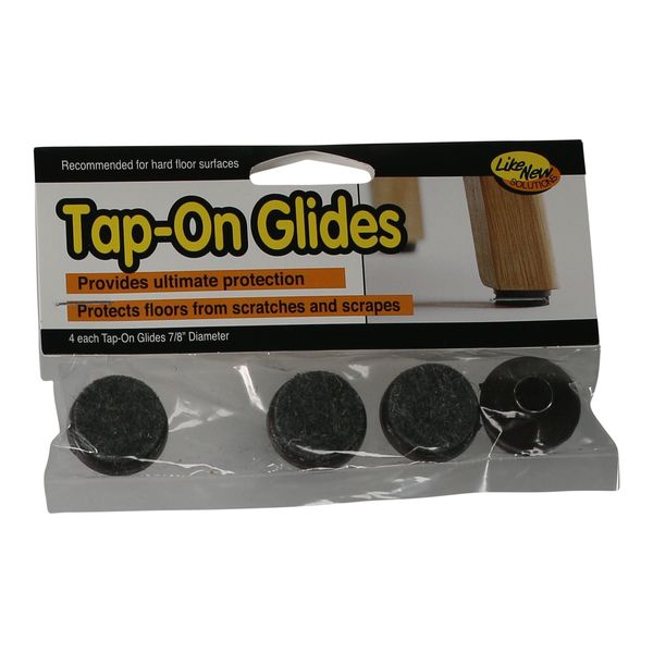 Tap On Chair Leg Glides, Felt Sild, PK24