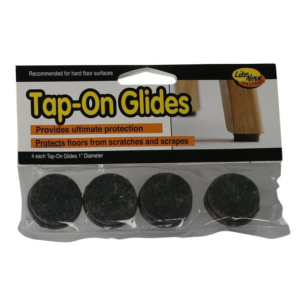 Tap On Chair Leg Glides, Felt Sild, PK24