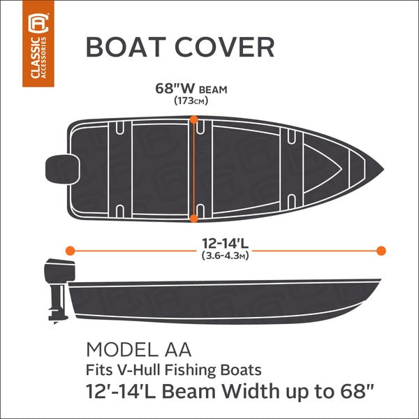 Boat Cover, Model A, Charcoal StormPro