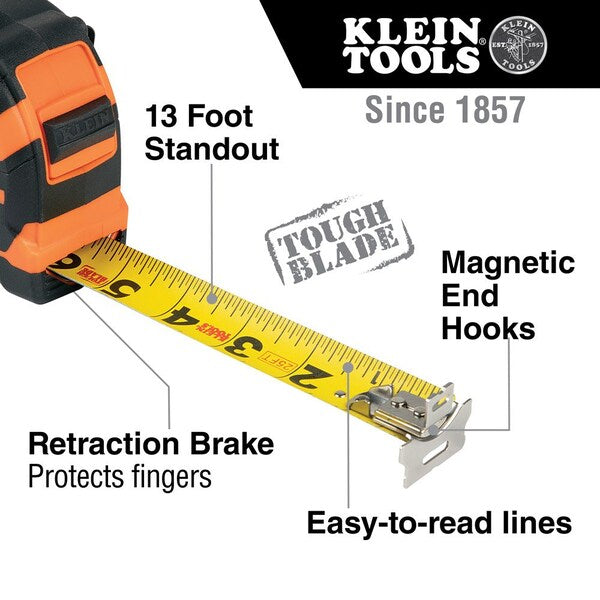 Tape Measure, 30-Foot Magnetic Double-Hook