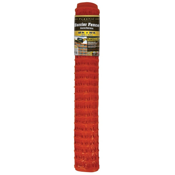 PL Safety/Barrier Fence, Org, 4 ft.x50 ft.